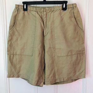 Ocean Pacific Shorts Khaki Linen Blend L